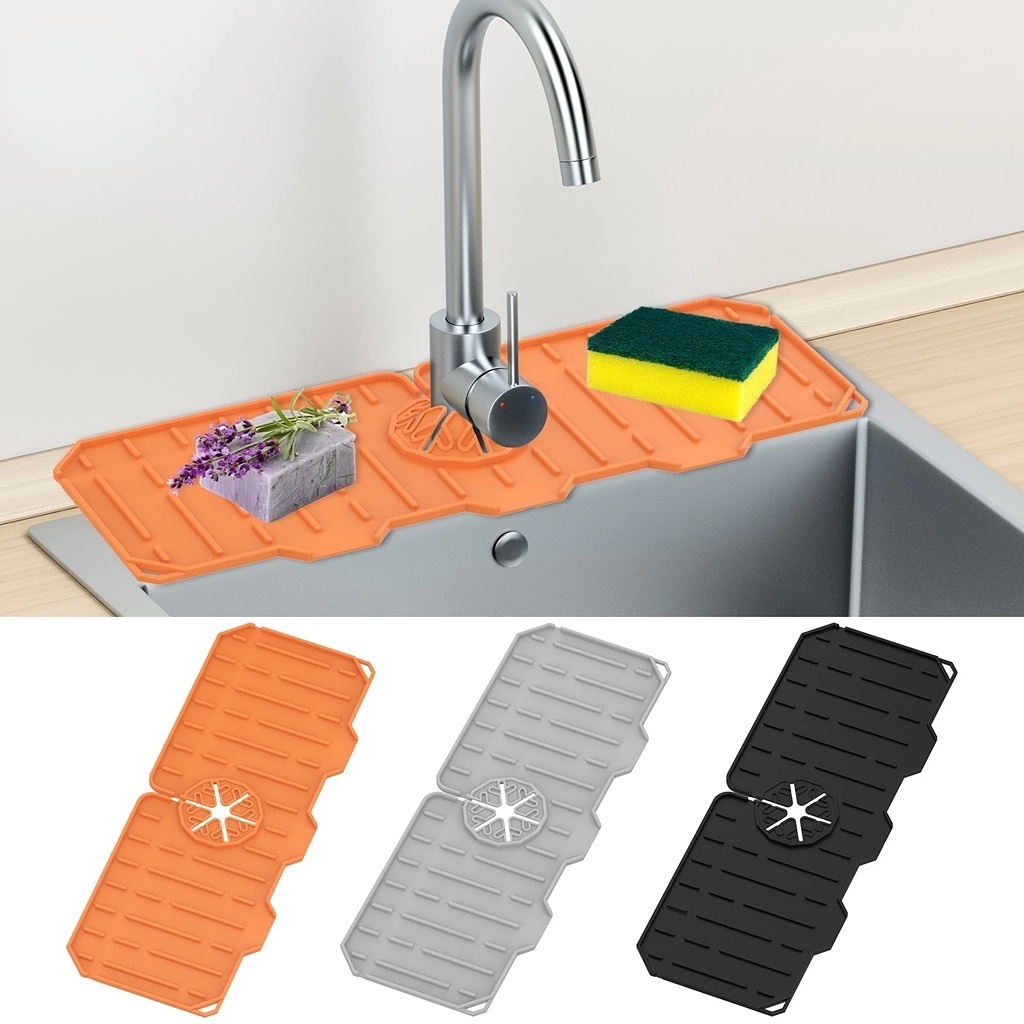 Miếng Silicone Gắn Vòi Nước Bồn Rửa Chén Chống Văng 3 Màu