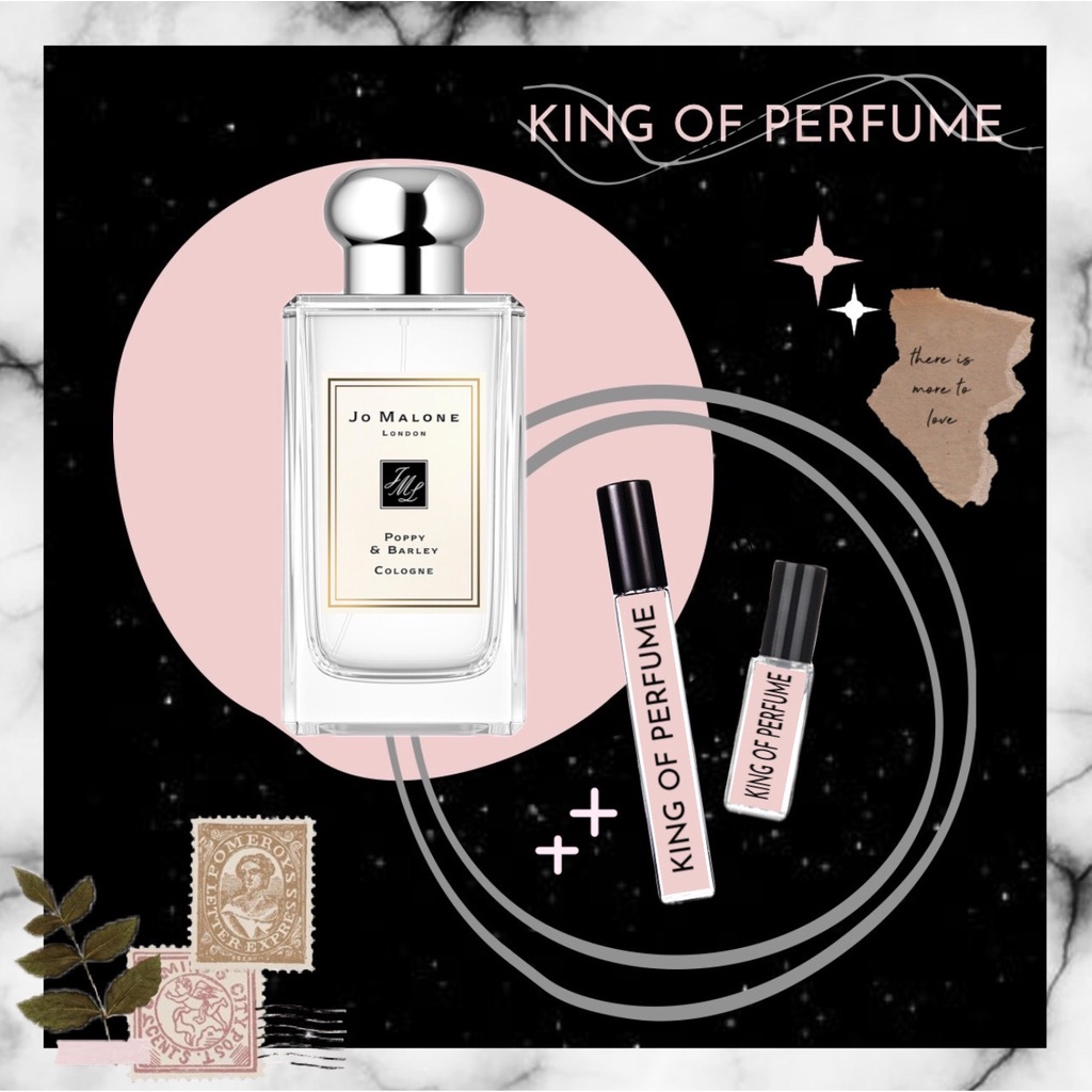 ♘♞ Nước hoa Jo Malone Poppy & Barley Cologne ᴛᴇsᴛᴇʀ - 𝒦𝒾𝓃𝑔 𝑜𝒻 𝒫𝒶𝓇𝒻𝓊𝓂𝓈 ♘♞