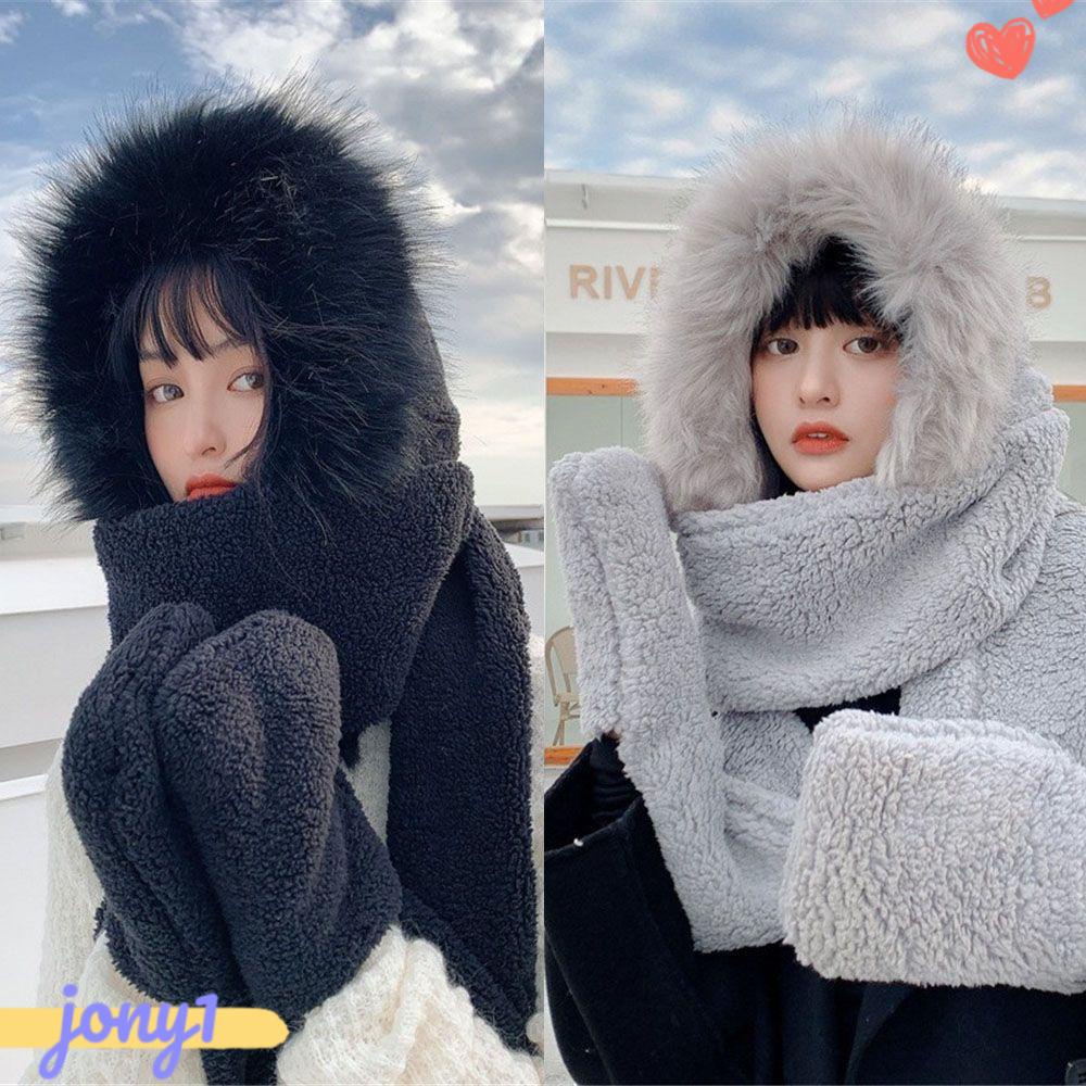 Mũ Len Trùm Đầu Giữ Ấm Thời Trang Cho Nữ