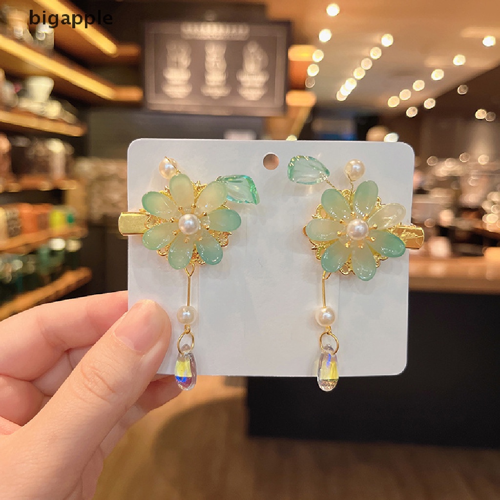 Bigapple 1 Cặp Trâm Cài Tóc Tua Rua Phong Cách Trung Hoa Cổ Điển Thủ Công RDG Dành Cho Bé Gái