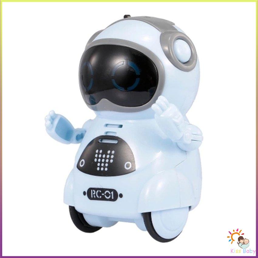Robot mini bỏ túi thông minh Walk Music Dance Light Nhận dạng giọng nói Đồ chơi trẻ em [N/20]