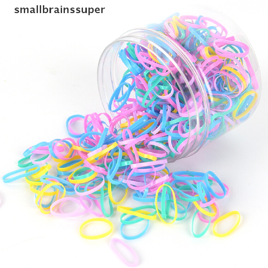 Hộp 500 Dây Chun Buộc Tóc Đuôi Ngựa Nhiều Màu Sắc Giày Thể Thao SBS SBS SBS SBS Năng Động Hợp Thời Trang