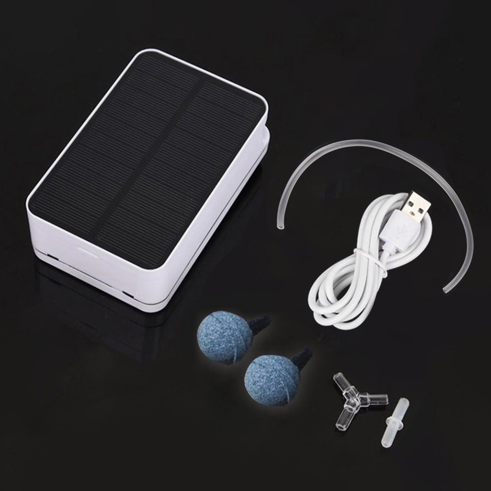 Máy Bơm Oxy Cho Bể Cá Dùng Năng Lượng Mặt Trời 5V