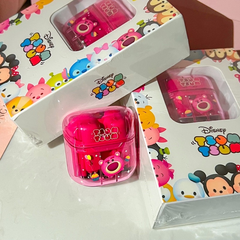 Tai Nghe Bluetooth Tsum Lotso Hồng DB1 x Disney Chính Hãng