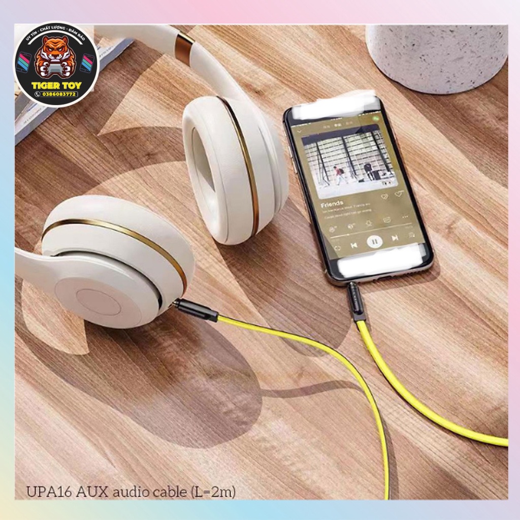 Dây AUX Kết Nối Loa 2 đầu 3.5mm loại xịn chính hãng giúp kết nối âm thanh với Loa, máy tính, điện thoại