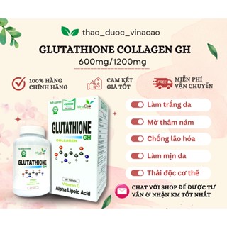 (Công thức mới) Viên uống trắng da Glutathione Collagen GH làm trắng da, ngăn ngừa lão hóa, giảm nám sạm tàn nhang