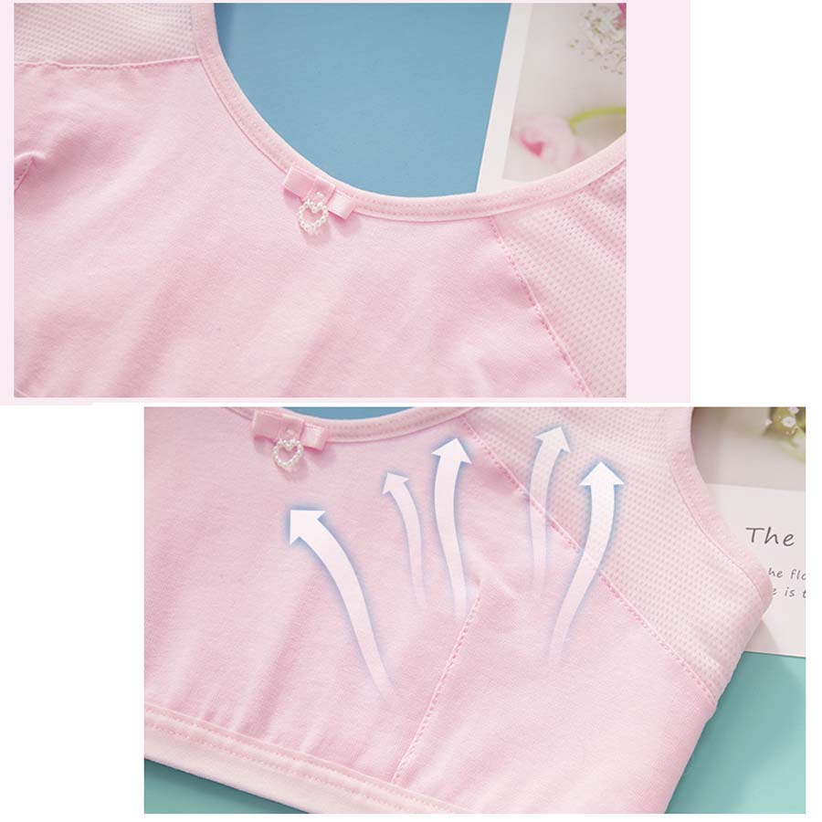 Áo lá học sinh, áo lót cho bé gái tuổi dậy thì,bra học sinh size từ 23-50kg