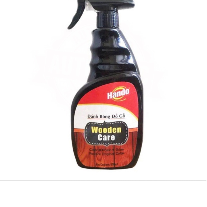 Xịt bảo dưỡng đánh bóng đồ gỗ Hando 600ml (mua tại ptptshop) (chiết)