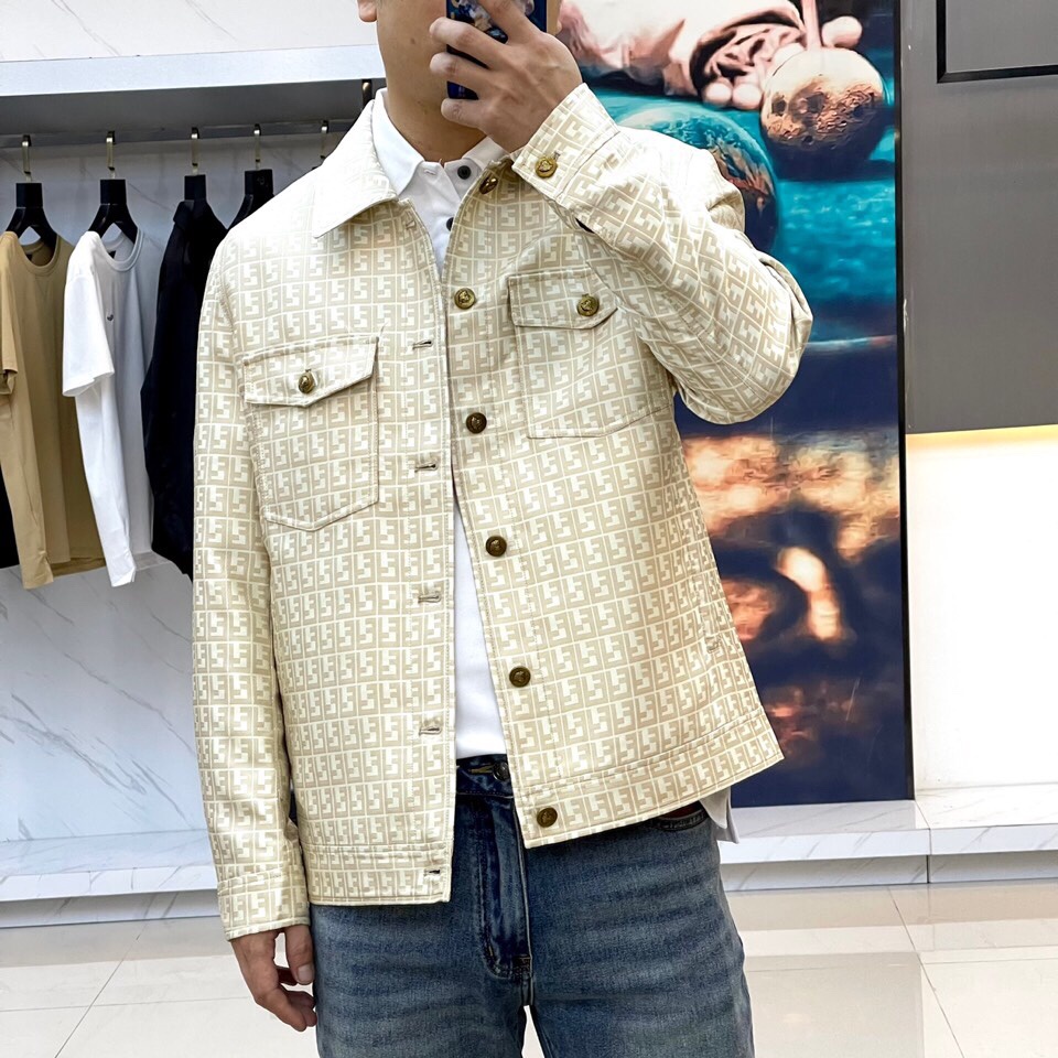 Áo khoác nam thời trang cao cấp Versace x Fendi thiết kế kiểu dáng sang trọng, lịch lãm
