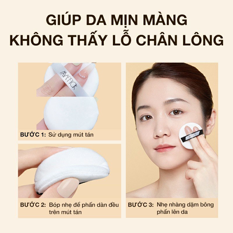 Phấn phủ dạng bột kiềm dầu Maffick 12H,che phủ hoàn hảo [Chính Hãng] Hạt phấn siêu nhỏ,cho da mịn màng,Tặng Kèm 1 Túi.