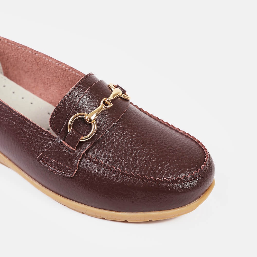 Giày Nữ Đế Bệt LEMINO Moccasins LB63025