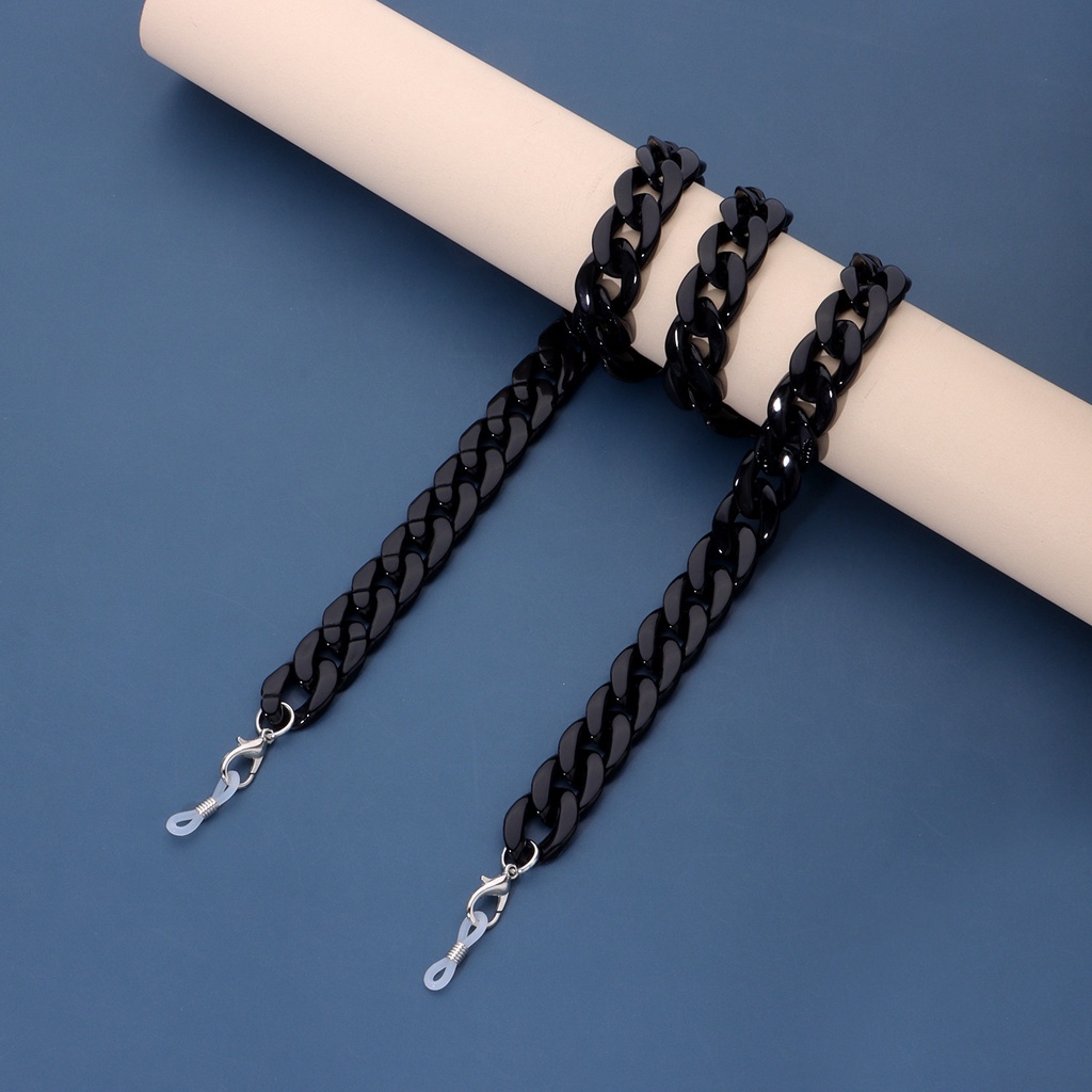 Dây Đeo Mắt Kính Acrylic Dày Hai Màu Hổ Phách Chống Trượt Chống Mất Thời Trang Cho Nữ