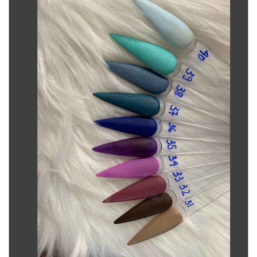 Bột mỹ đắp móng làm hoa chuyên dụng (mã 31-40) 10g,30g,50g