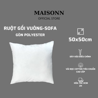 Ruột gối vuông - sofa 50x50cm 100% gòn bi , vải bọc cotton tiêu chuẩn - maisonn