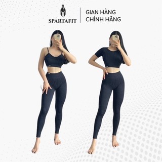 Bộ quần áo nữ tập gym yoga BoTee Unstop SPARTAFIT Dài Croptop siêu thấm hút mồ hôi