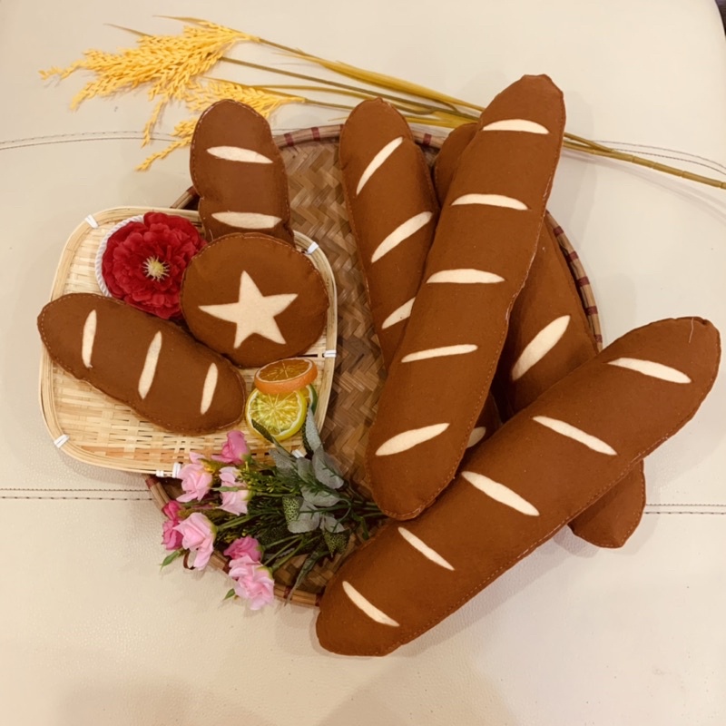 Bánh mỳ nâu vải nỉ nhồi bông