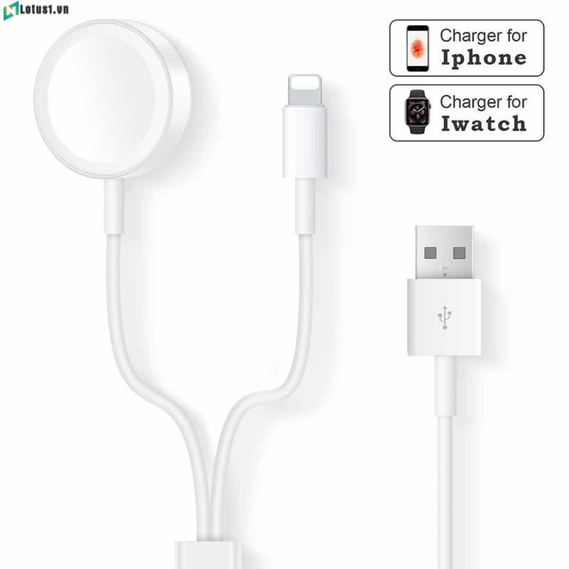Hàng Có Sẵn Đồng Hồ Thông Minh 2 Trong 1 Cáp Sạc Nhanh Cho Điện Thoại Di Động Dòng Apple Watch