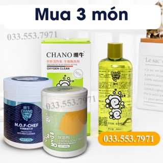 Bột Vệ Sinh Chano Bộ 3 món nhà tắm nhà bếp quần áo máy giặt