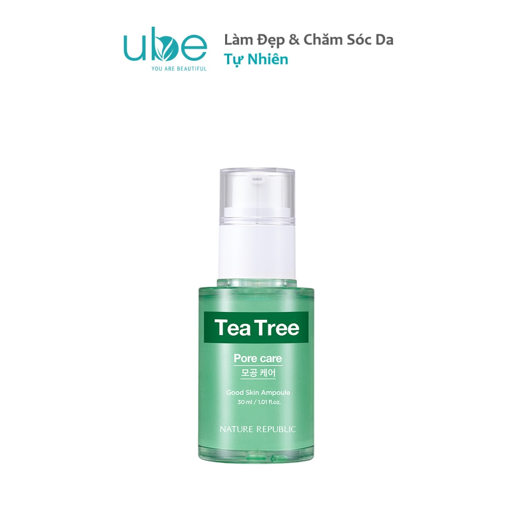 Tinh Chất Kiềm Dầu & Giảm Mụn Nature Republic Good Skin Tea Tree Ampoule 30ml