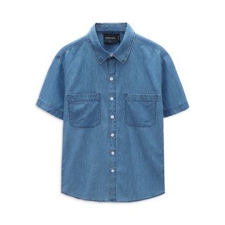 Áo Sơ Mi Denim Short Sleeves