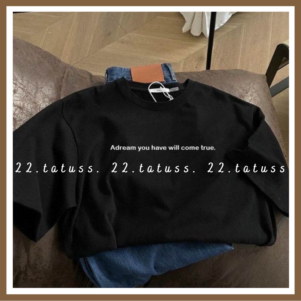 ADREAM - Áo thun tay lỡ FREESIZE, chất cotton khô thoáng mát