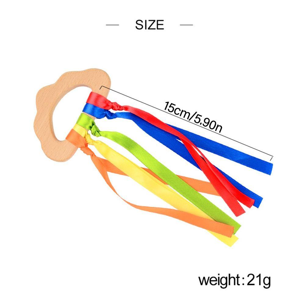 Đồ Chơi Nhận Biết Màu Sắc Theo Phương Pháp Montessori Không Độc Hại Kèm Dây Ruy Băng Cầu Vồng