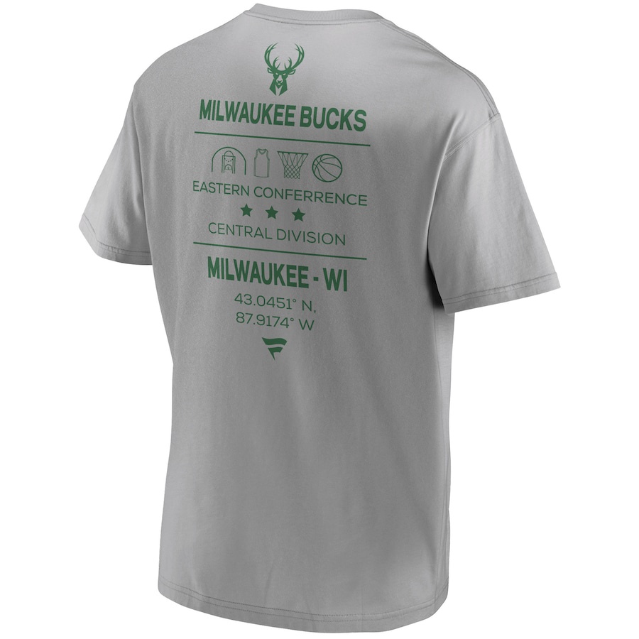 Áo Thun Họa Tiết Tương Lai Milwaukee Bucks Fanatics Cho Nam