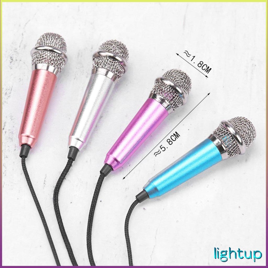 Bài phát biểu Hát Micrô có dây nhỏ 3,5Mm cho điện thoại di động Máy tính bảng xách tay
