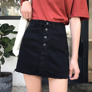 [ORDER] Chân váy bò đen dáng ngắn chữ A - Bigsize S đến 5XL