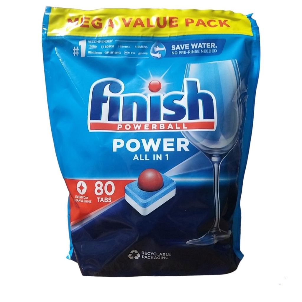 Viên rửa chén bát Finish All in One 110 viên Nhập Khẩu Finish Châu Âu, dùng cho tất cả các loại máy