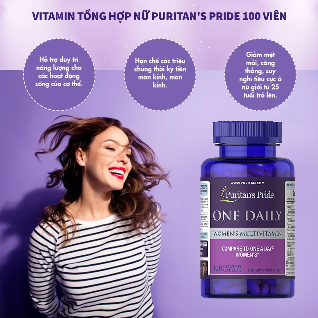Vitamin tổng hợp cho phụ nữ Puritan Pride One Daily Women Multivitamin 100 viên