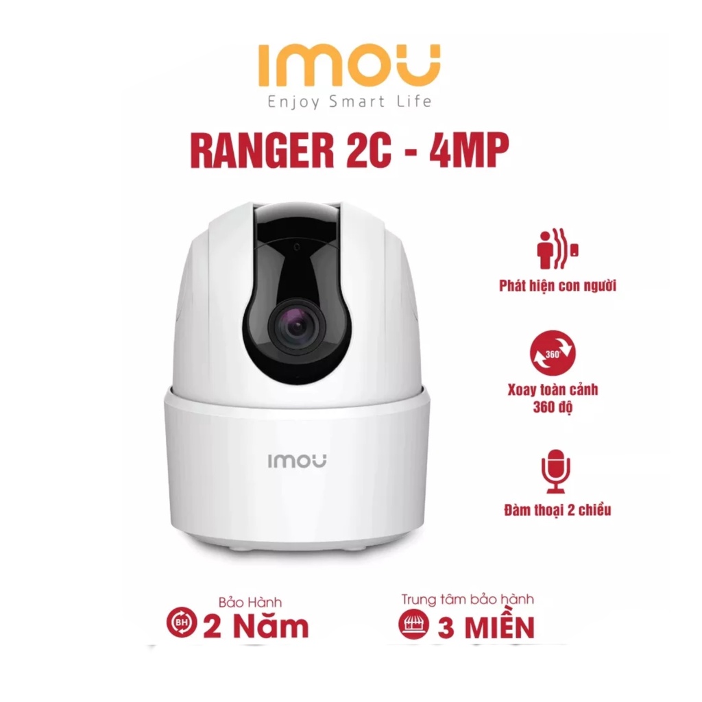 Camera Imou Ranger 2C Quan Sát Thông Minh Báo Động Đàm Thoại 2 Chều- Hàng chính hãng