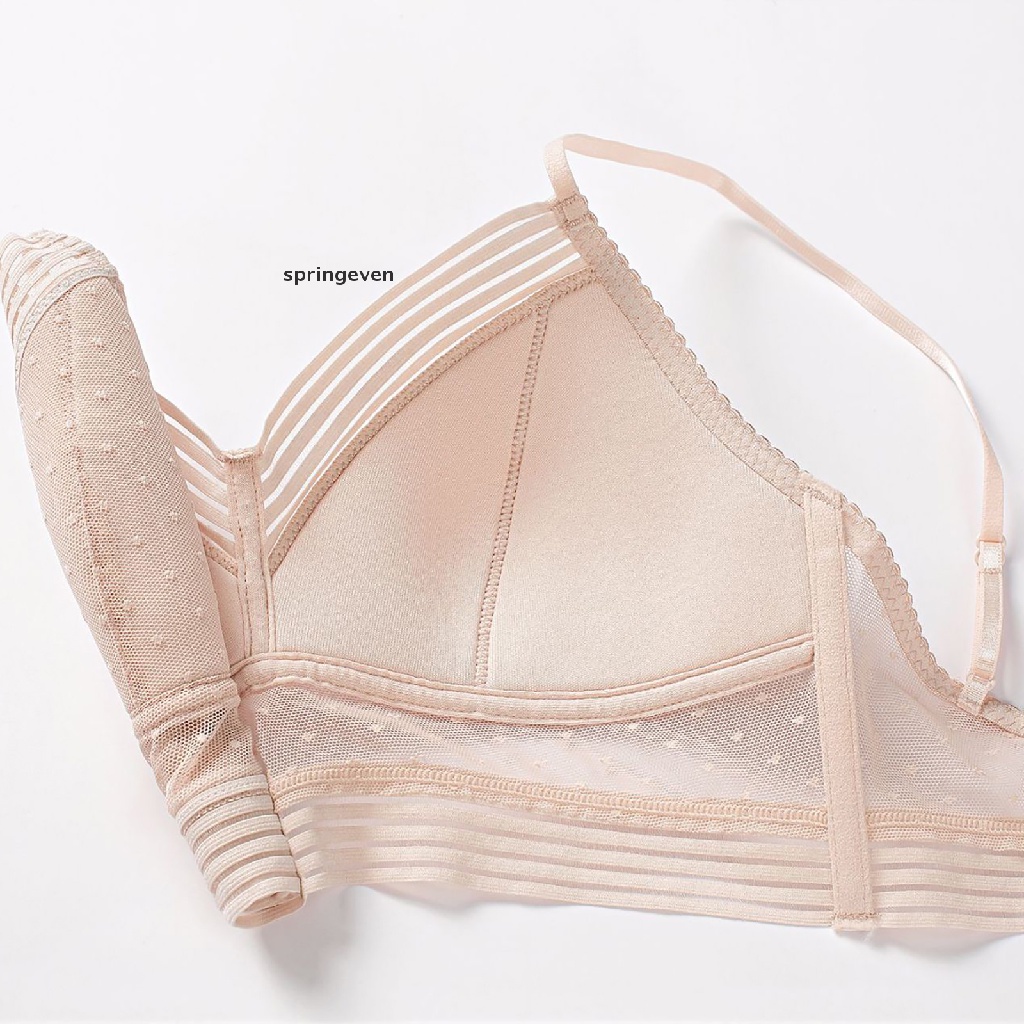 Áo Lót Nâng Ngực Chữ U Lưng Thấp Không Gọng Phối Ren Hoa Duyên Dáng