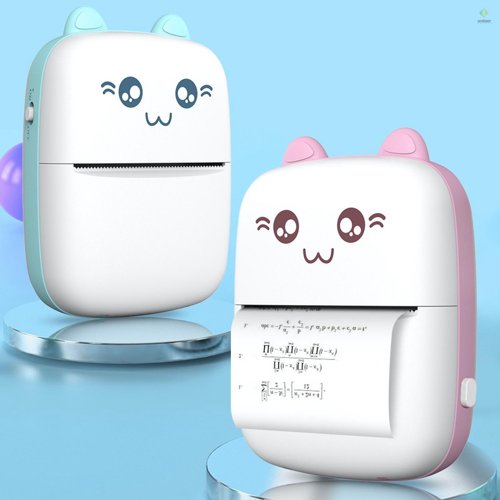 Máy In Nhiệt Mini BT Với Dây Cáp USB Cho Tài Liệu Ảnh Note