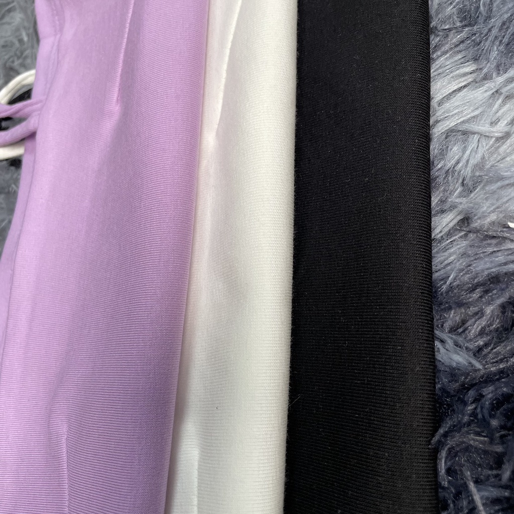 Áo Croptop nữ có cổ polo crop cổ tròn unisex dáng ôm cotton - MAC boutique