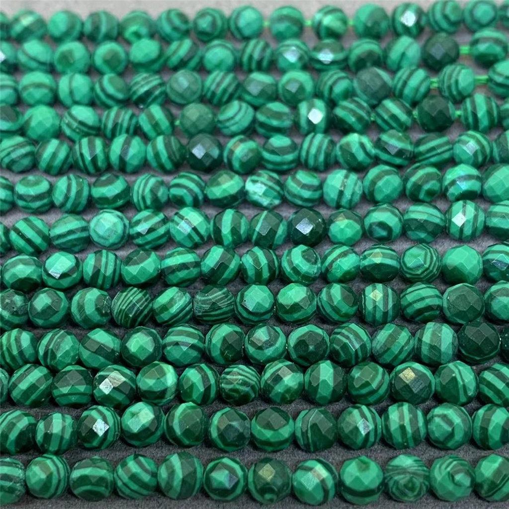 Chuỗi Hạt Đá Malachite Tự Nhiên 2 / 3 / 4mm