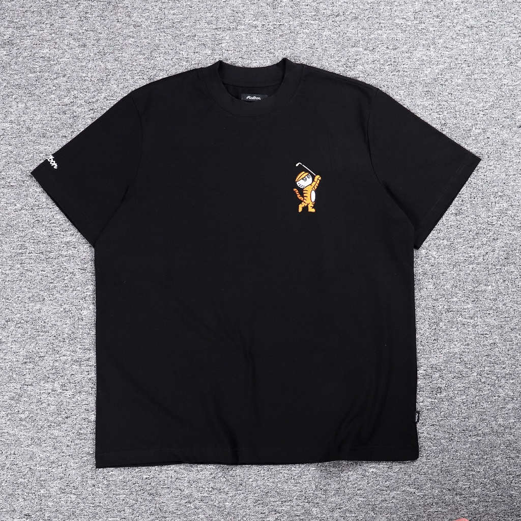 Áo Thun cotton Tay Ngắn Cổ Tròn In Hình Hổ Cơ Bản Đánh Golf Malbon Cho Nam Và Nữ