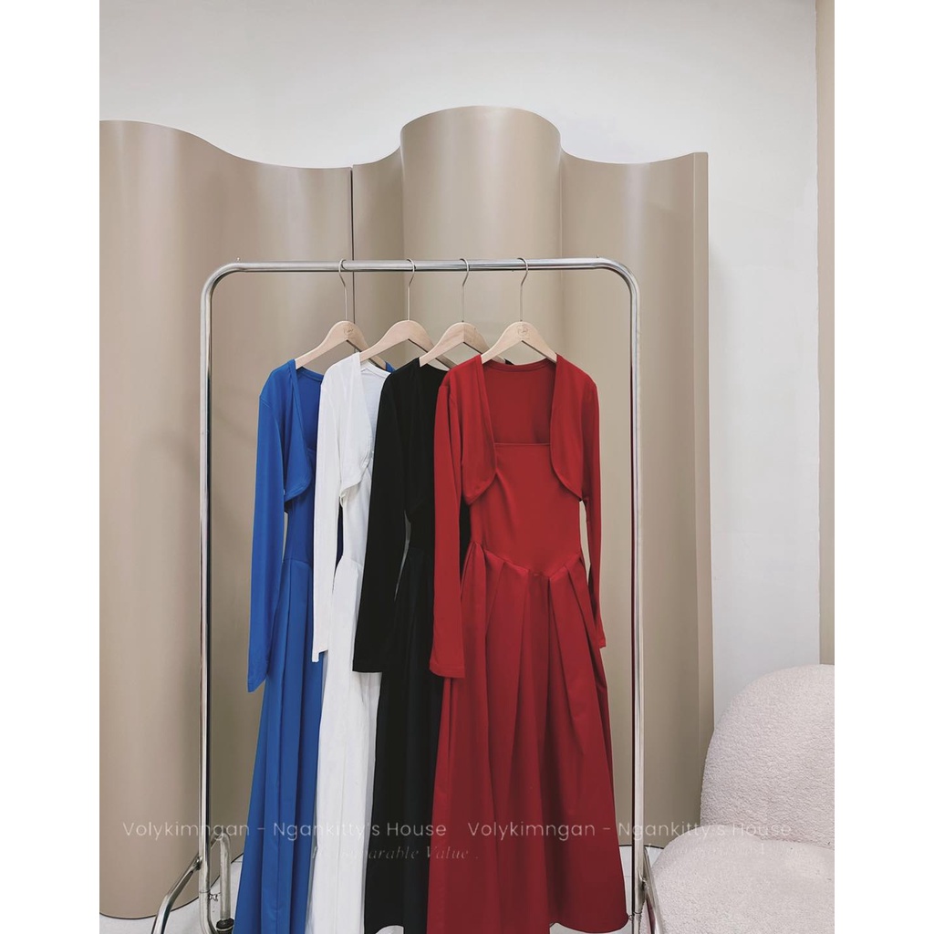 Set váy hai dây kèm khoác