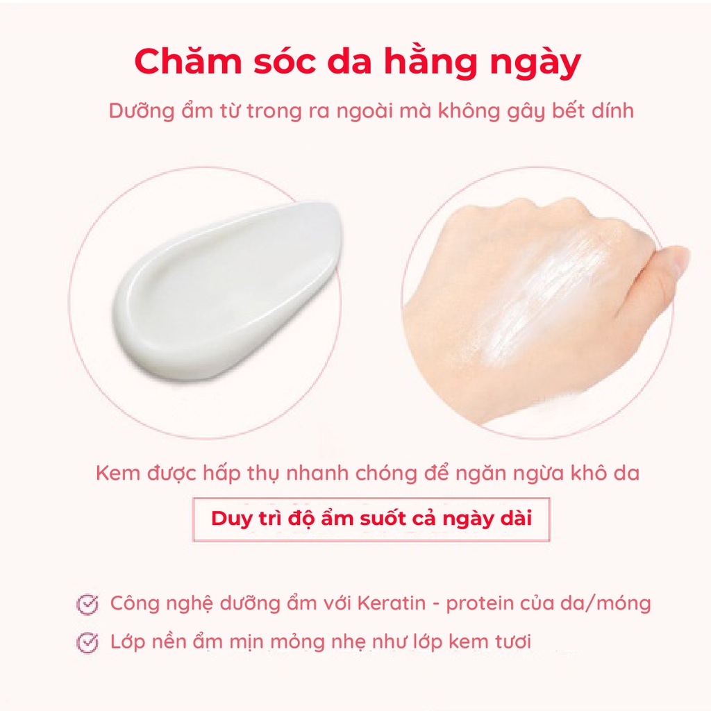 Kem Dưỡng Da Tay & Móng giúp da mịn màng Vaseline 24h Deep Moisture Hand & Nail Cream