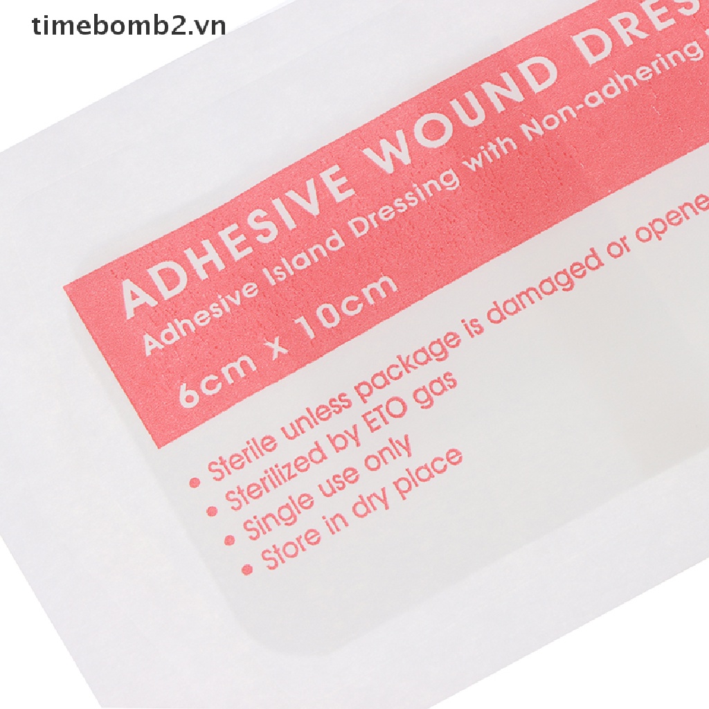 Set 10 Băng Keo Dán Vết Thương Thoáng Khí 6 * 10cm