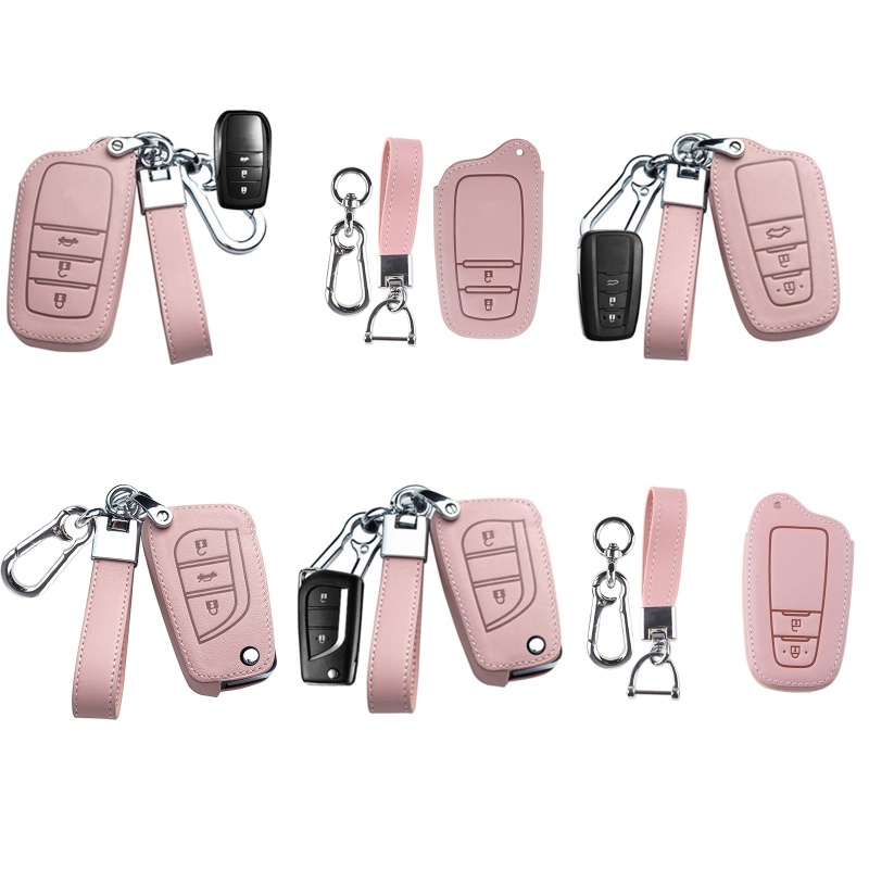 Bao Da Bảo Vệ Toàn Diện Cho Móc Khóa Xe Hơi C-HR CHR Prado Avensis Accessorie