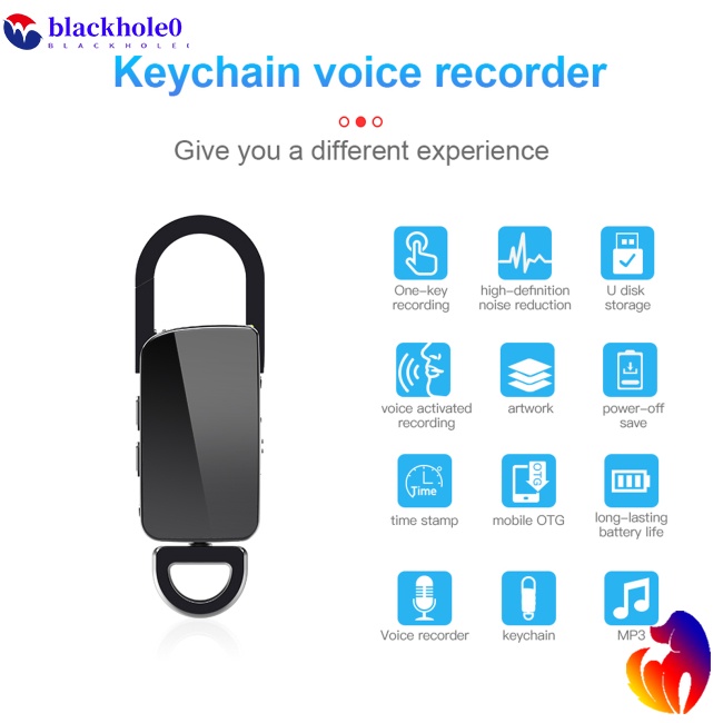 Máy Nghe Nhạc Mp3 Kiểu Móc Khóa BH S20 + Thu Âm Hd Giảm Tiếng Ồn