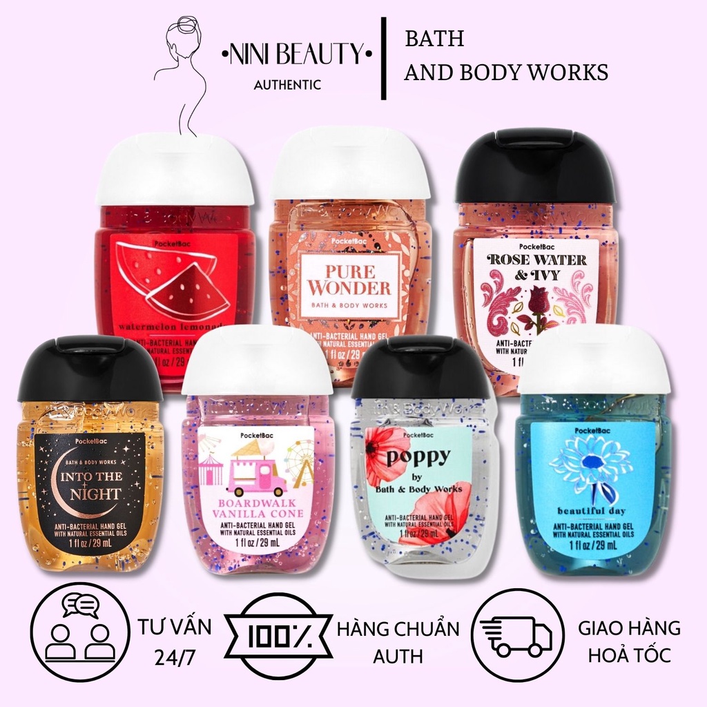 Gel Nước Rửa Tay Khô Bath & Body Works Dung Tích 29ml NINI Shop