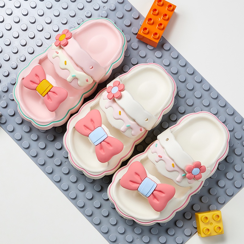 Cheerful Mario Dép Công Chúa Bằng EVA Đế Mềm Chống Trượt In Hình Mario Dễ Thương Thời Trang Mùa Hè Cho Bé Gái