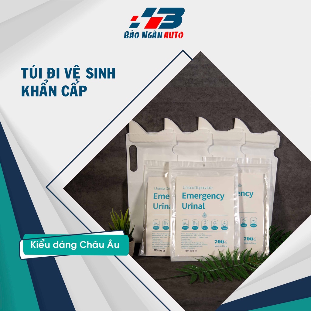Bộ 12 sản phẩm túi đi vệ sinh khẩn cấp di động tiện ích cho Oto kiểu dáng Châu Âu