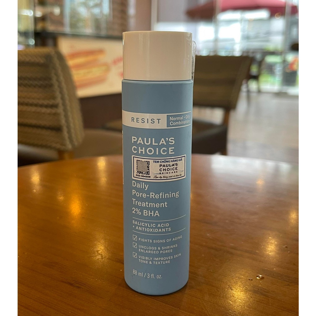 Tẩy Da Chết Chống Lão Hoá Và Se Khít Lỗ Chân Lông PAULA'S CHOICE DAILY PORE-REFINING TREATMENT 2% BHA 88ML