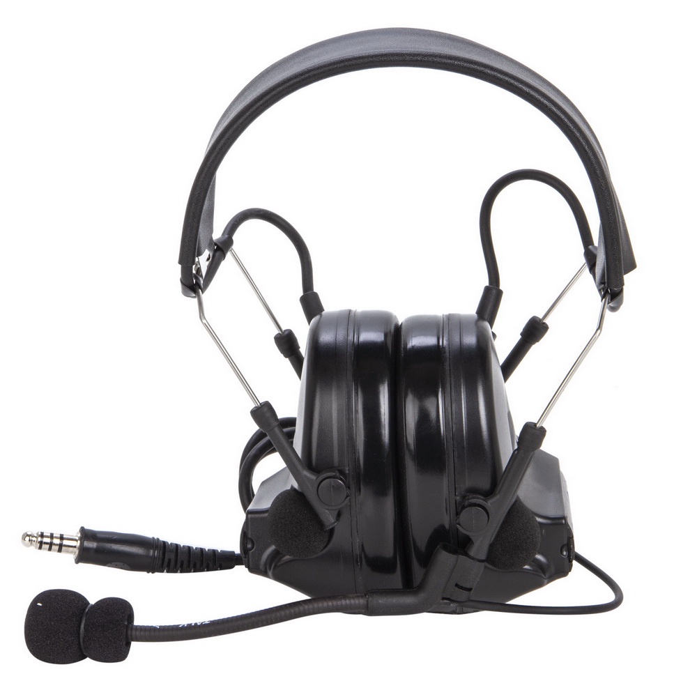 Tai Nghe Chiến Thuật Giảm Tiếng Ồn Màu Đen U94 PTT Cho VERTEX VX-5R VX-3R Retevis RT40