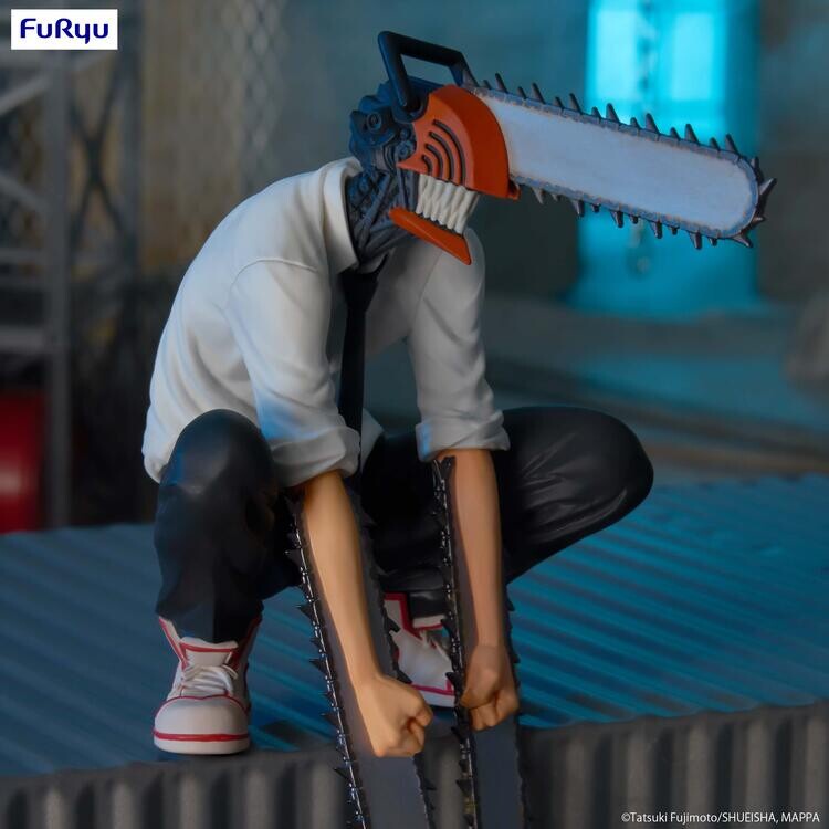 Mô Hình Denji Pochita, Chainsaw Man - Noodle Stopper Figure, FuRyu, figure anime chính hãng Nhật Bản
