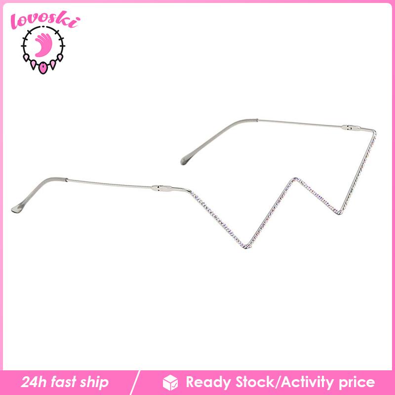 Gọng Kính Nữ Hình Chữ W Nửa Gọng Nhỏ