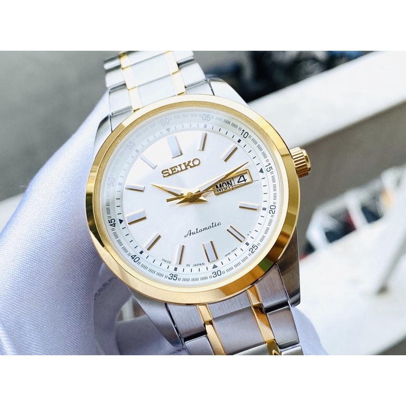 ĐỒNG HỒ NAM CHÍNH HÃNG SEIKO SARV004 Date Day Automatic Demi Gold
